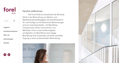 Desktop Screenshot of forel-klinik.ch